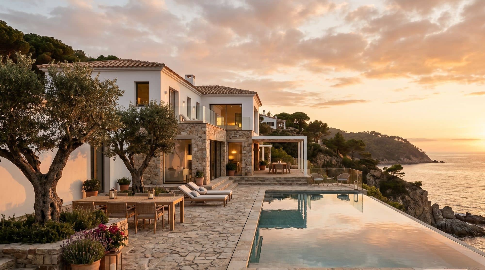 Villa Costa Brava golden hour